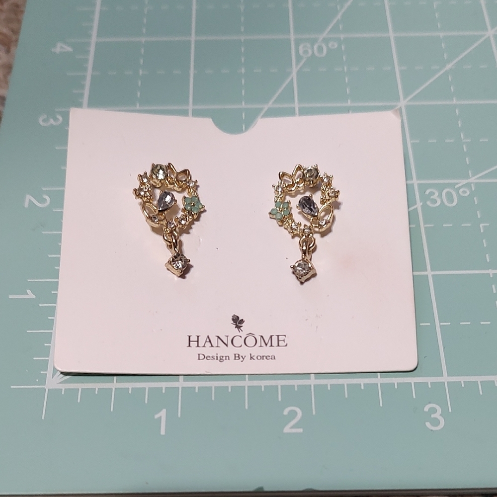 Hancome Gold Tone Butterfly Earrings